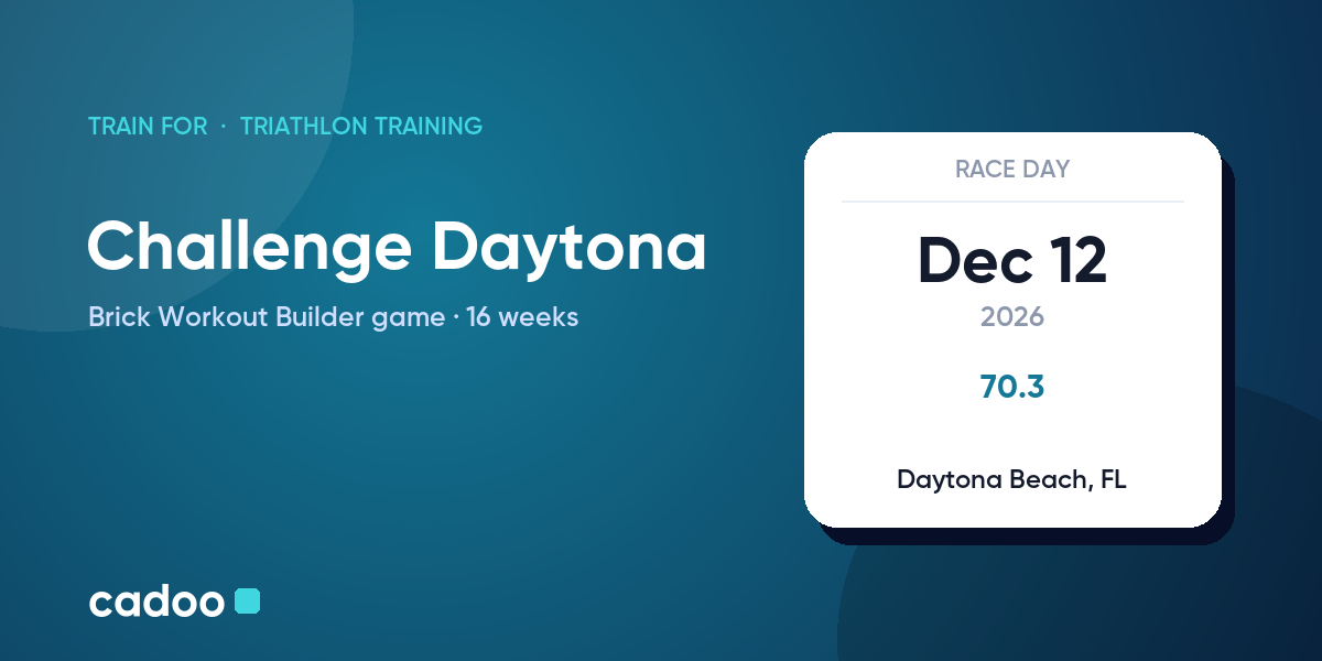 Train for the Challenge Daytona with Cadoo