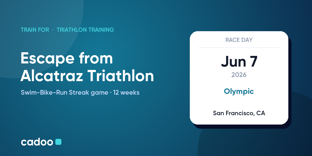 Train for the Escape from Alcatraz Triathlon with Cadoo