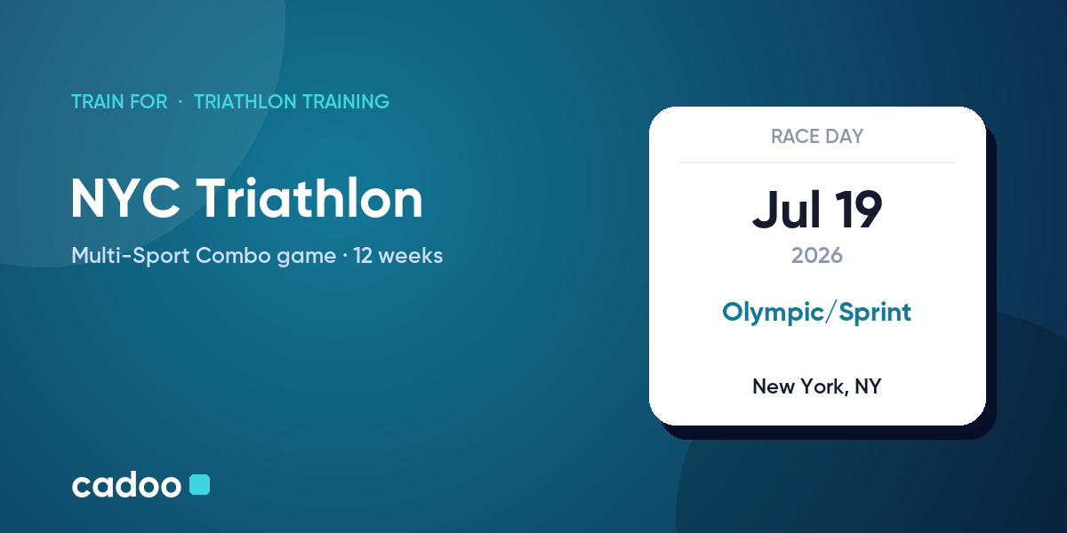 Train for the NYC Triathlon with Cadoo
