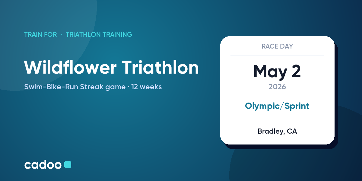 Train for the Wildflower Triathlon with Cadoo