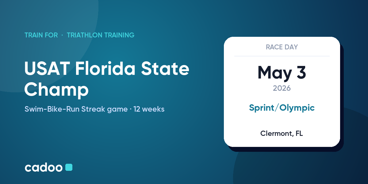 Train for the USAT Florida State Champ with Cadoo