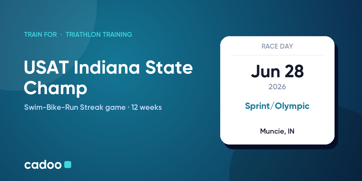 Train for the USAT Indiana State Champ with Cadoo