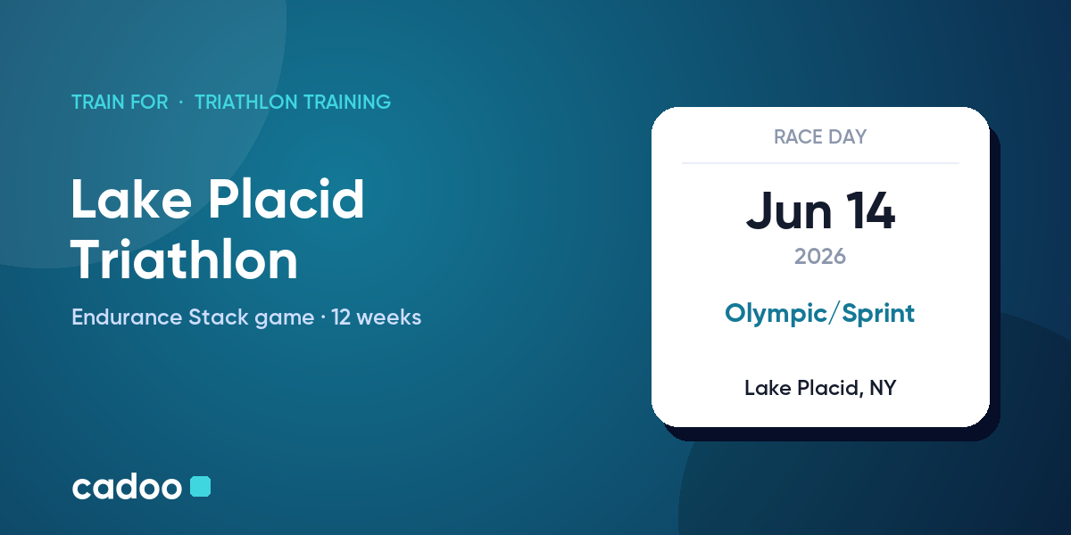 Train for the Lake Placid Triathlon with Cadoo