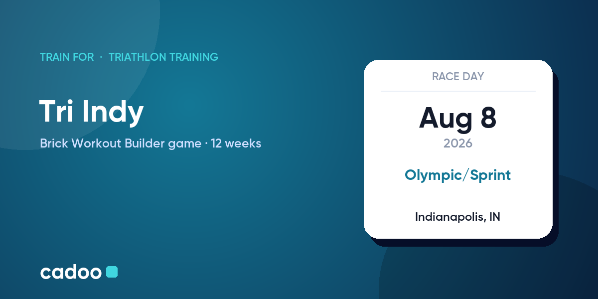 Train for the Tri Indy with Cadoo