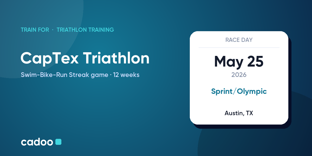Train for the CapTex Triathlon with Cadoo