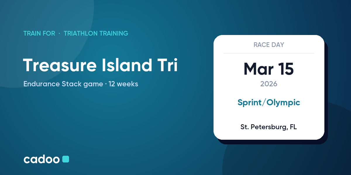Train for the Treasure Island Tri with Cadoo