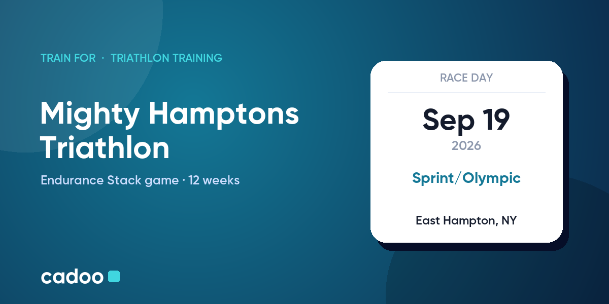 Train for the Mighty Hamptons Triathlon with Cadoo