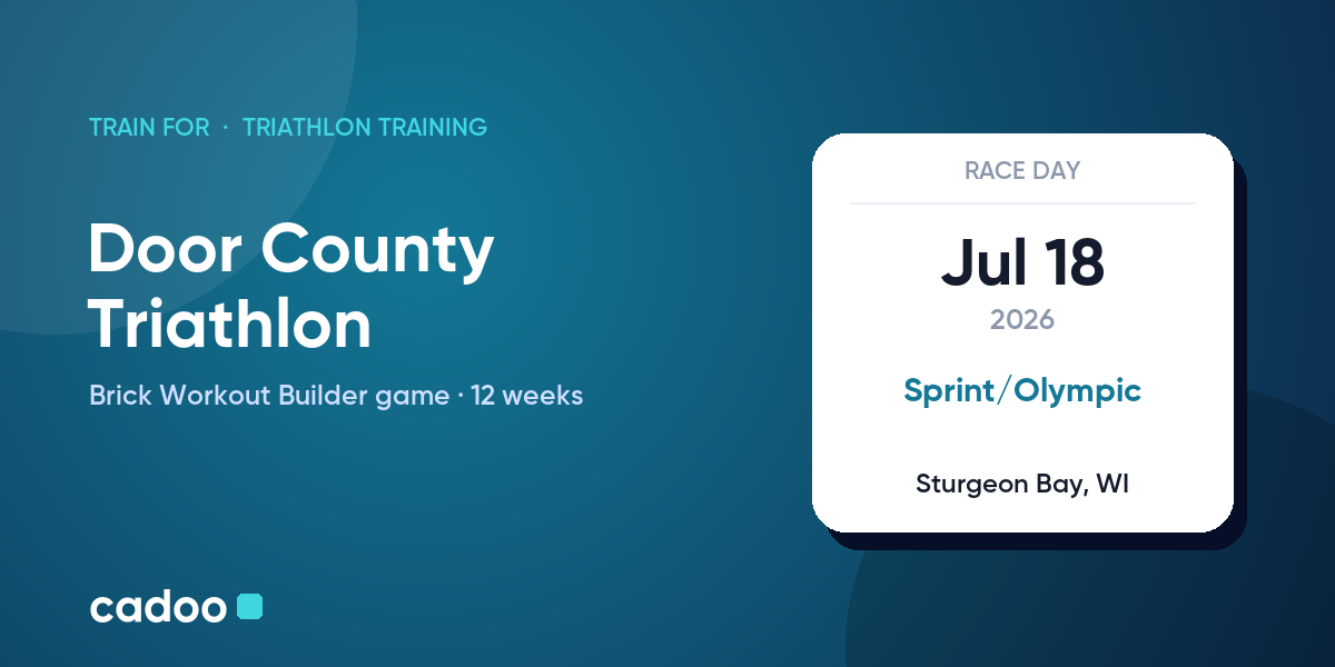 Train for the Door County Triathlon with Cadoo