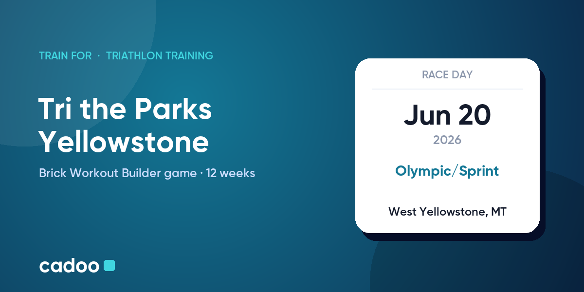 Train for the Tri the Parks Yellowstone with Cadoo