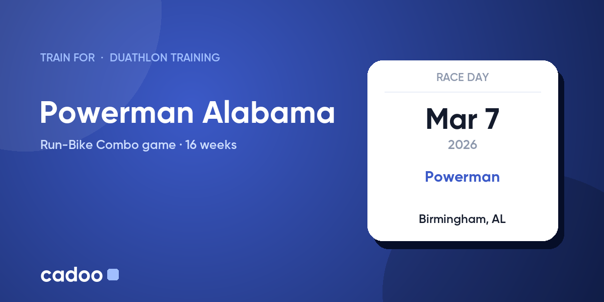 Train for the Powerman Alabama with Cadoo