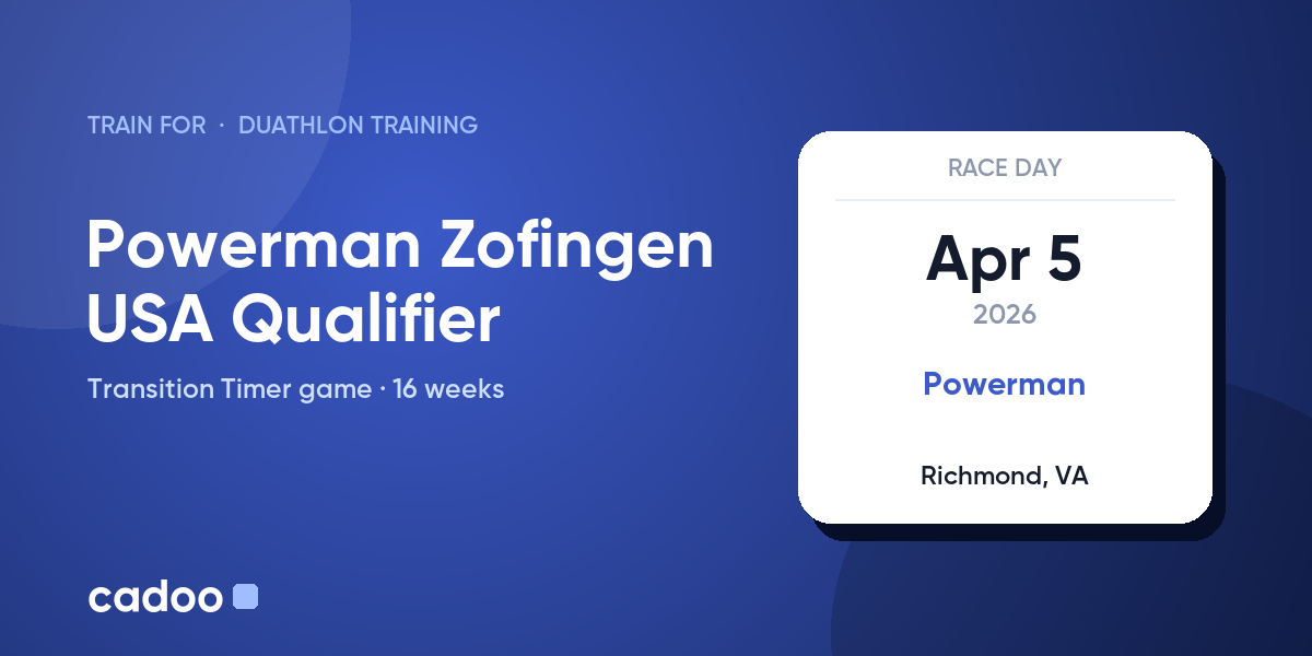 Train for the Powerman Zofingen USA Qualifier with Cadoo