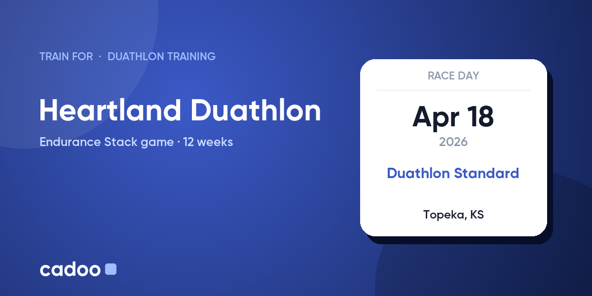 Train for the Heartland Duathlon with Cadoo