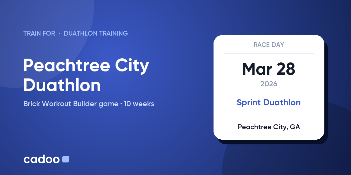 Train for the Peachtree City Duathlon with Cadoo