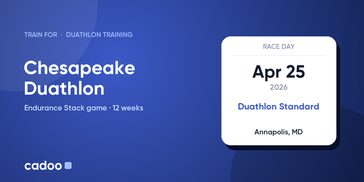 Train for the Chesapeake Duathlon with Cadoo