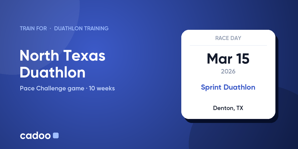 Train for the North Texas Duathlon with Cadoo
