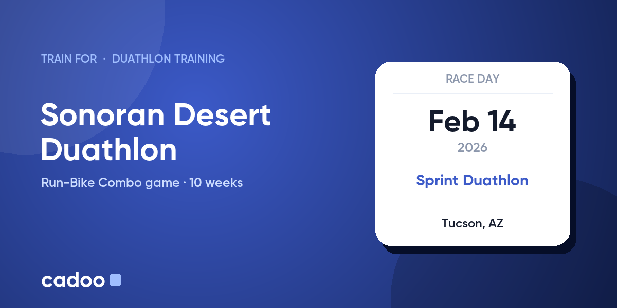 Train for the Sonoran Desert Duathlon with Cadoo