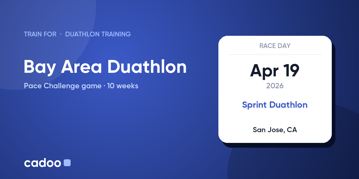 Train for the Bay Area Duathlon with Cadoo