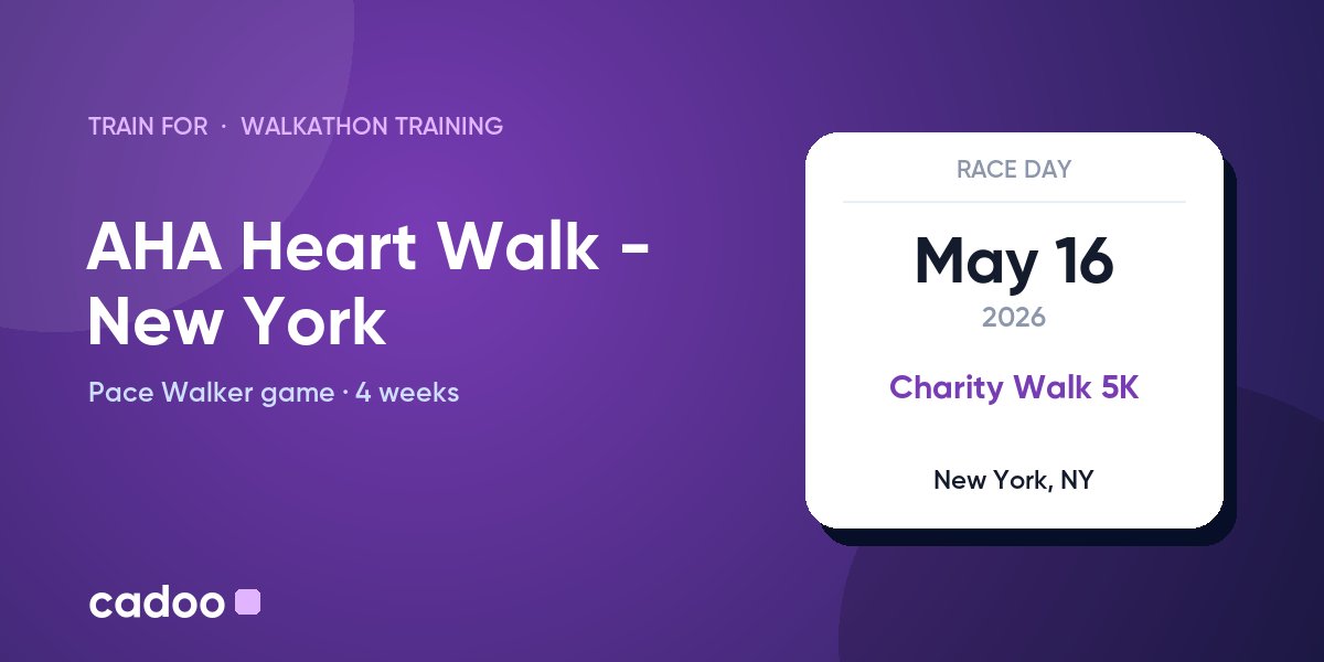 Train for the AHA Heart Walk - New York with Cadoo