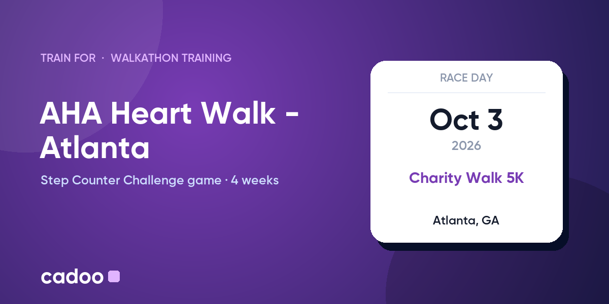 Train for the AHA Heart Walk - Atlanta with Cadoo