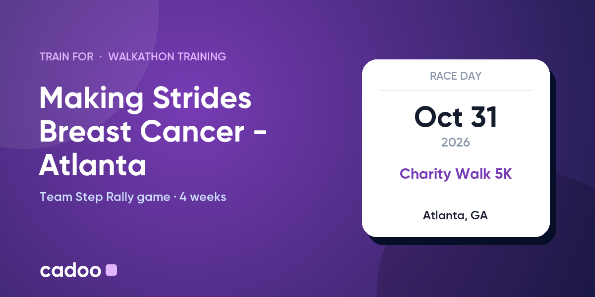 Train for the Making Strides Breast Cancer - Atlanta with Cadoo