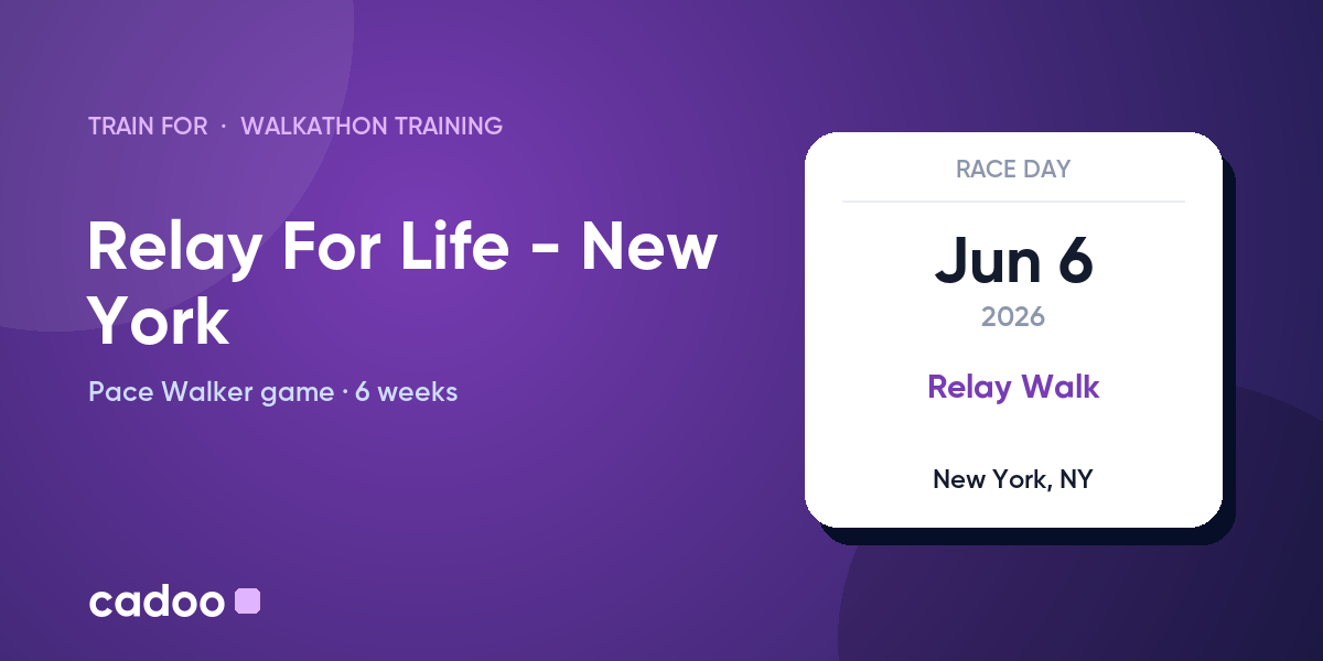 Train for the Relay For Life - New York with Cadoo