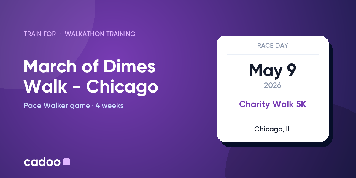 Train for the March of Dimes Walk - Chicago with Cadoo
