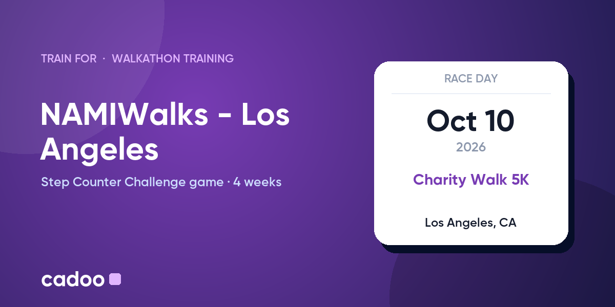 Train for the NAMIWalks - Los Angeles with Cadoo