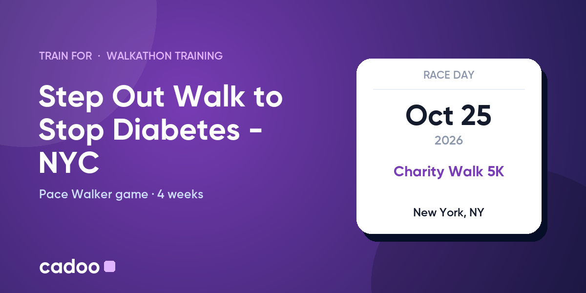 Train for the Step Out Walk to Stop Diabetes - NYC with Cadoo