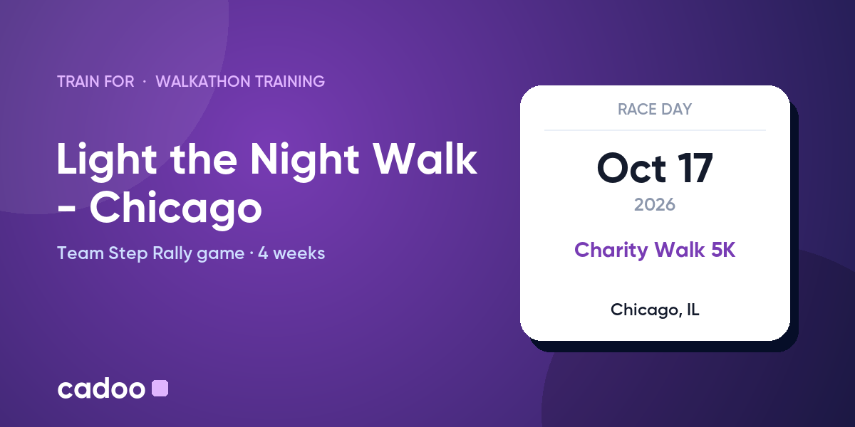 Train for the Light the Night Walk - Chicago with Cadoo