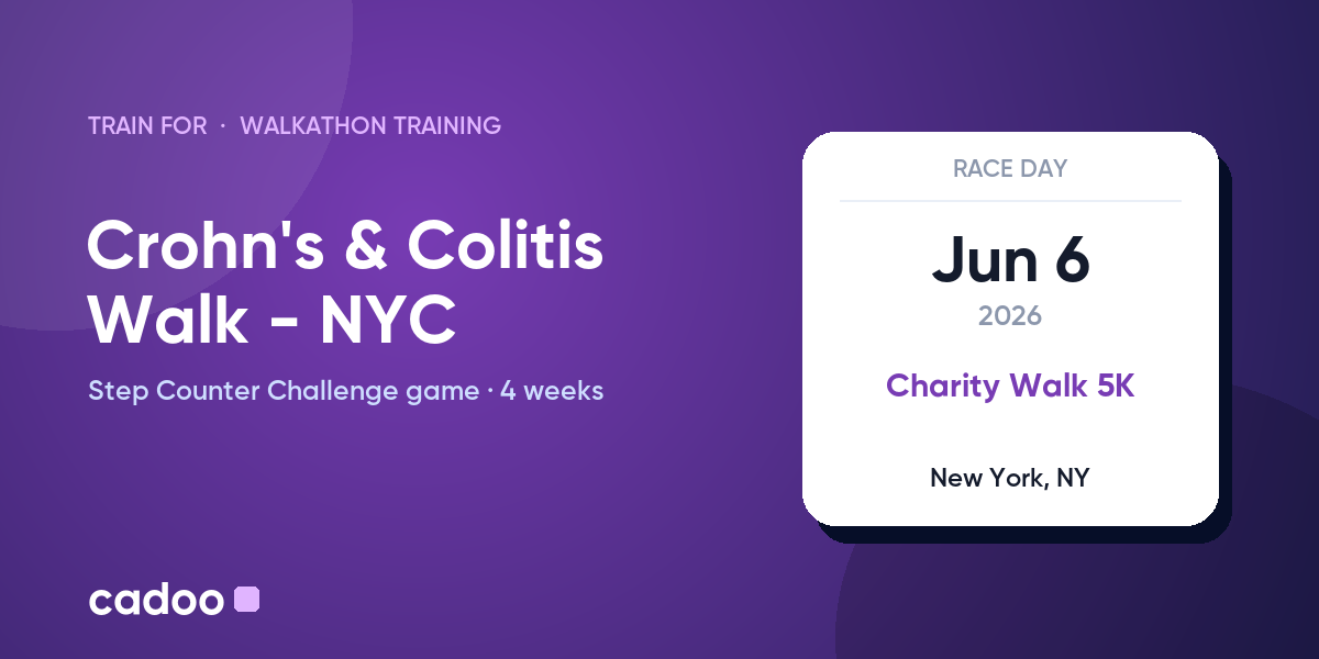 Train for the Crohn's & Colitis Walk - NYC with Cadoo