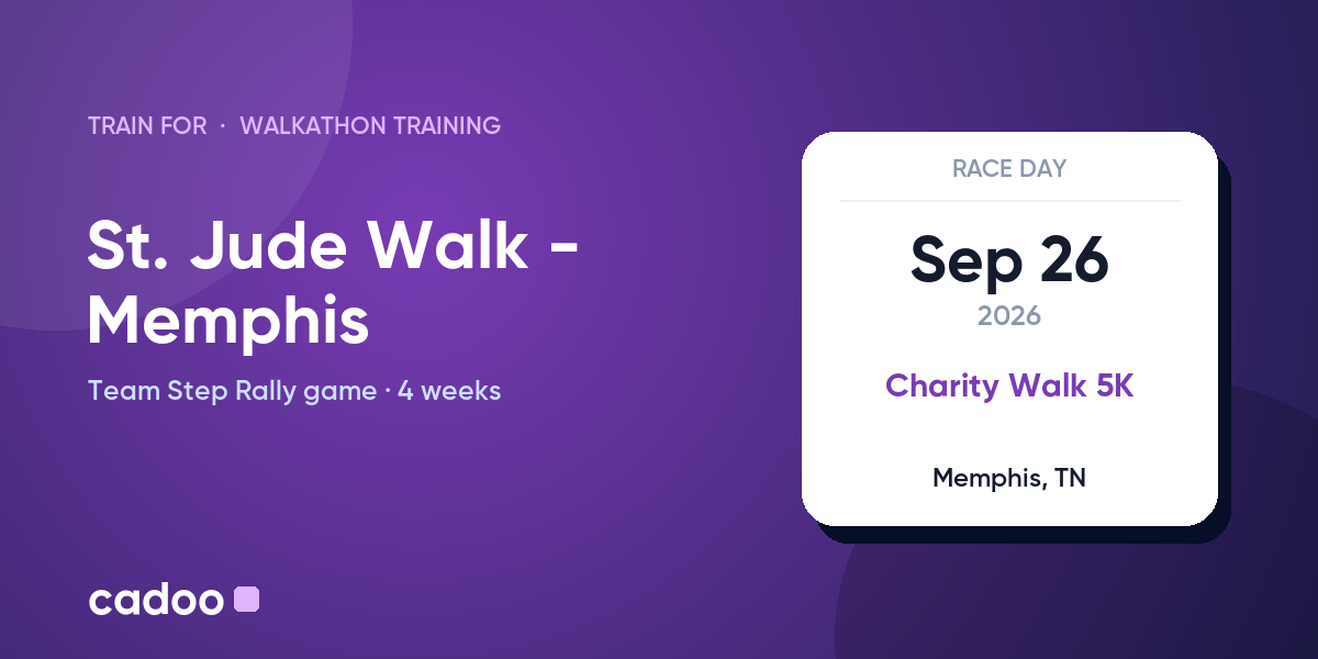 Train for the St. Jude Walk - Memphis with Cadoo