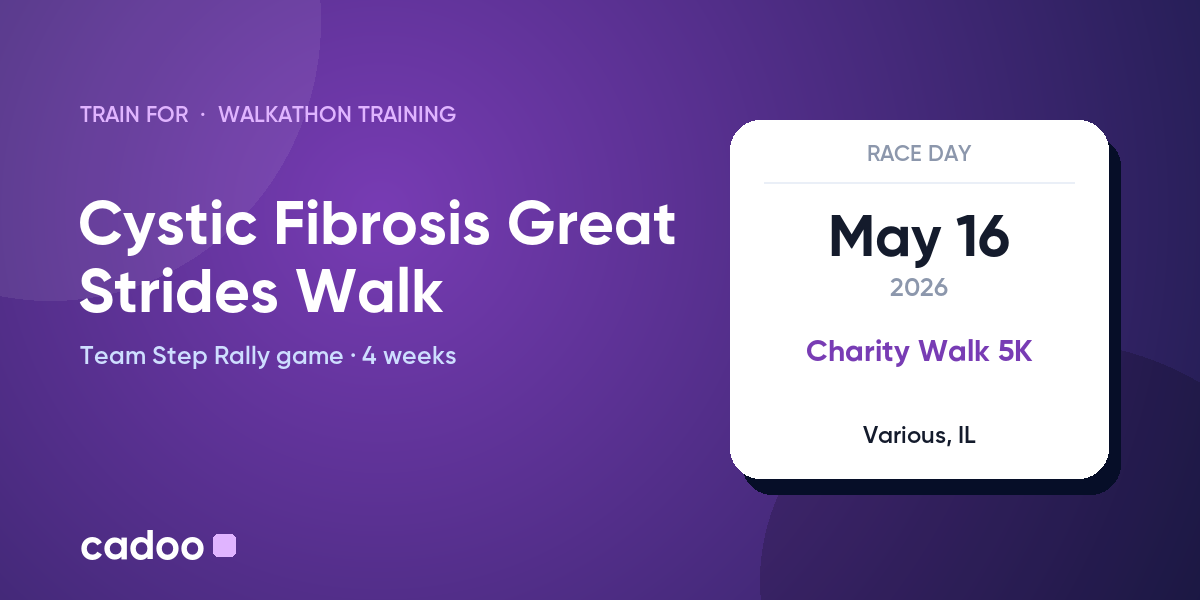 Train for the Cystic Fibrosis Great Strides Walk with Cadoo
