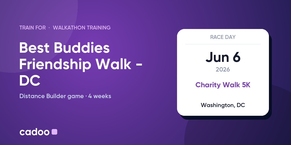 Train for the Best Buddies Friendship Walk - DC with Cadoo