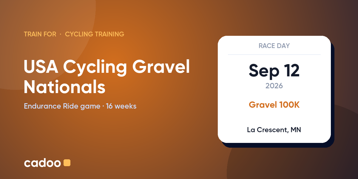 Train for the USA Cycling Gravel Nationals with Cadoo