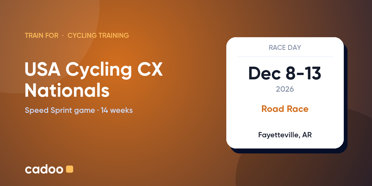 Train for the USA Cycling CX Nationals with Cadoo