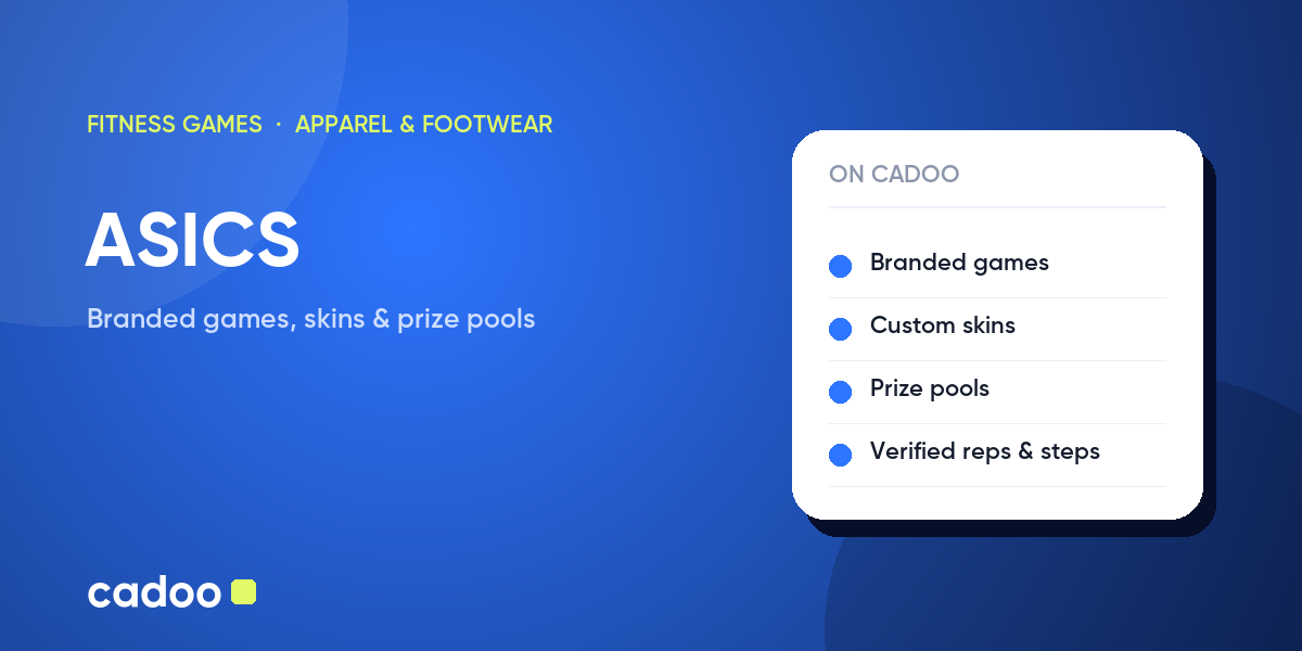 ASICS fitness games on Cadoo