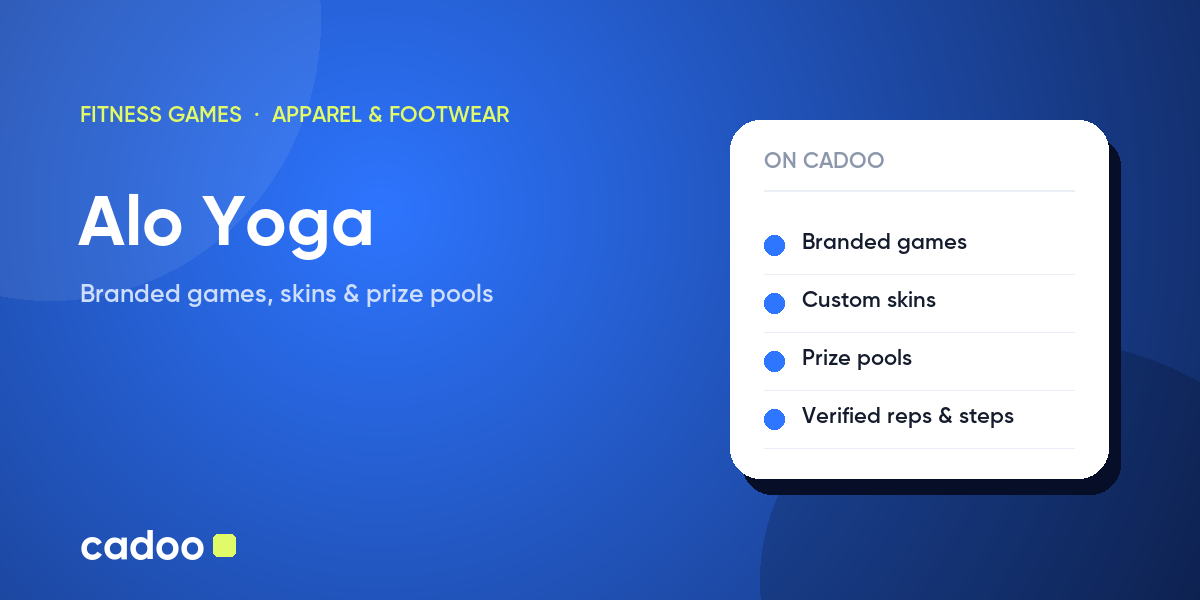 Alo Yoga fitness games on Cadoo