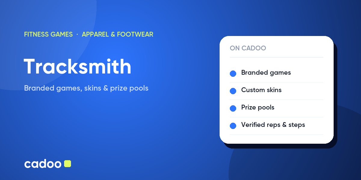 Tracksmith fitness games on Cadoo