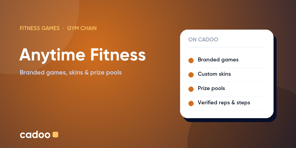 Anytime Fitness fitness games on Cadoo