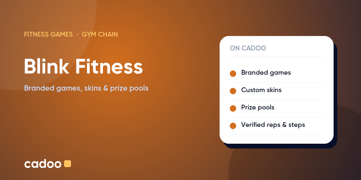 Blink Fitness fitness games on Cadoo