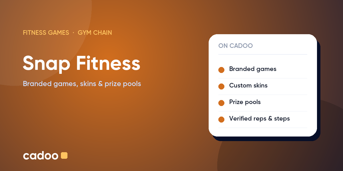 Snap Fitness fitness games on Cadoo