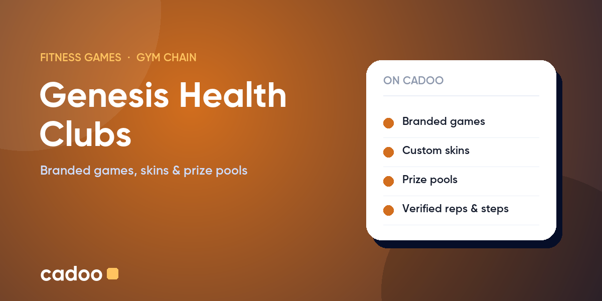 Genesis Health Clubs fitness games on Cadoo
