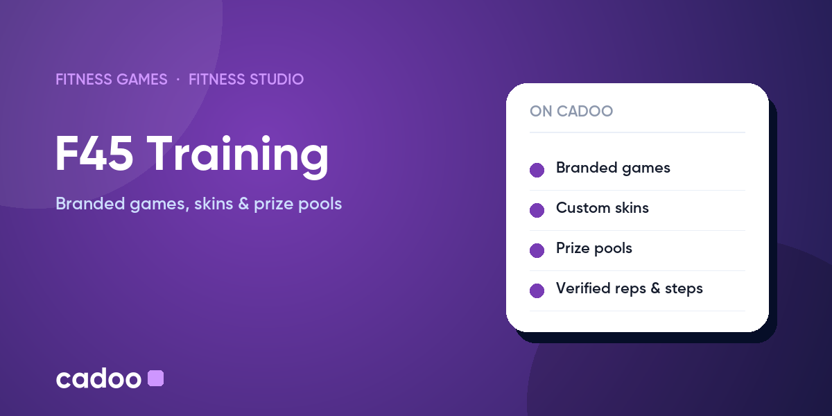 F45 Training fitness games on Cadoo