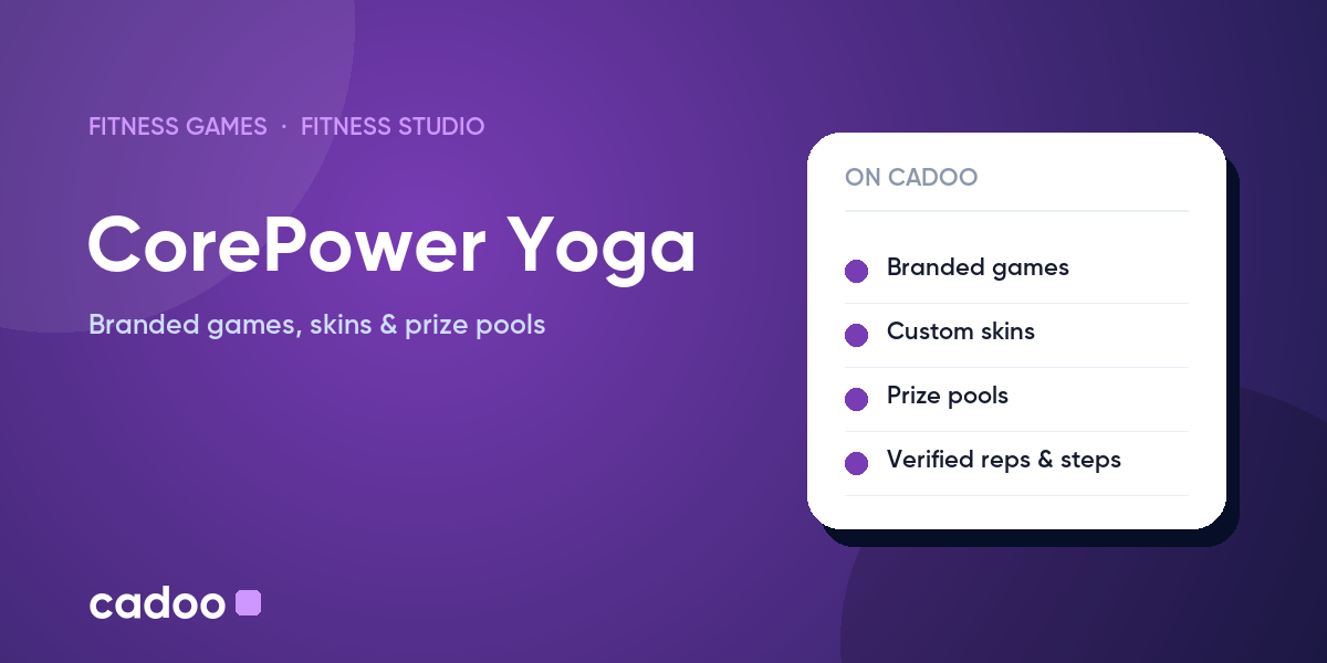 CorePower Yoga fitness games on Cadoo