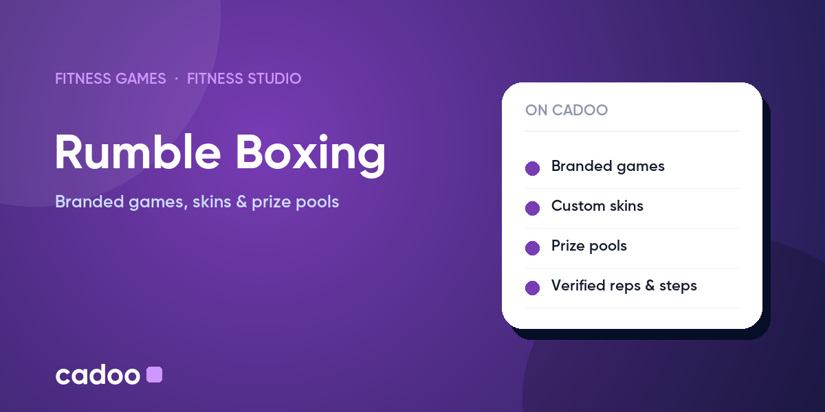 Rumble Boxing fitness games on Cadoo