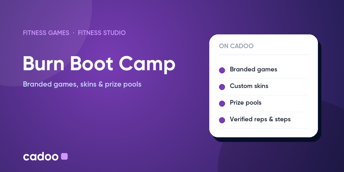 Burn Boot Camp fitness games on Cadoo