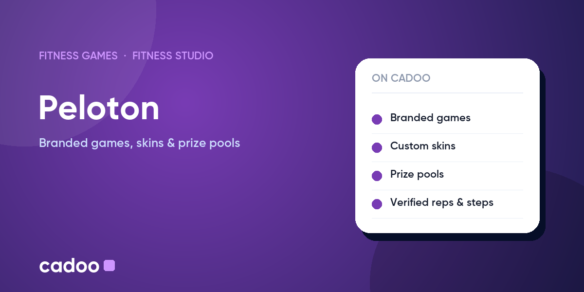 Peloton fitness games on Cadoo