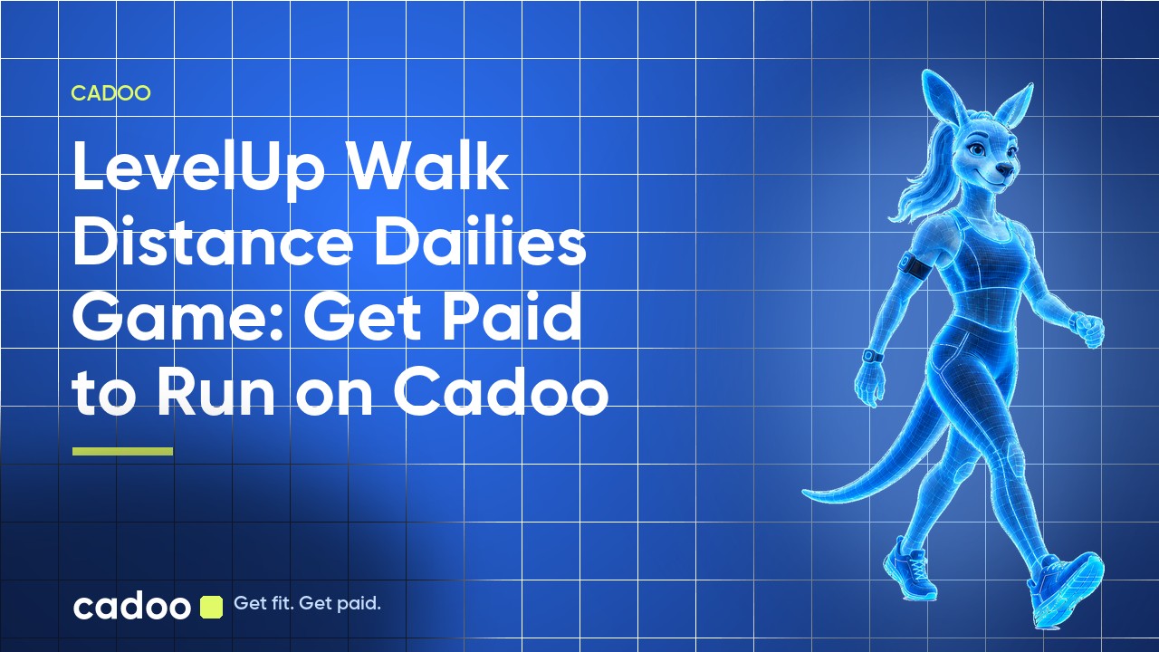 Cadoo — LevelUp Walk Distance Dailies Game: Get Paid to Run on Cadoo