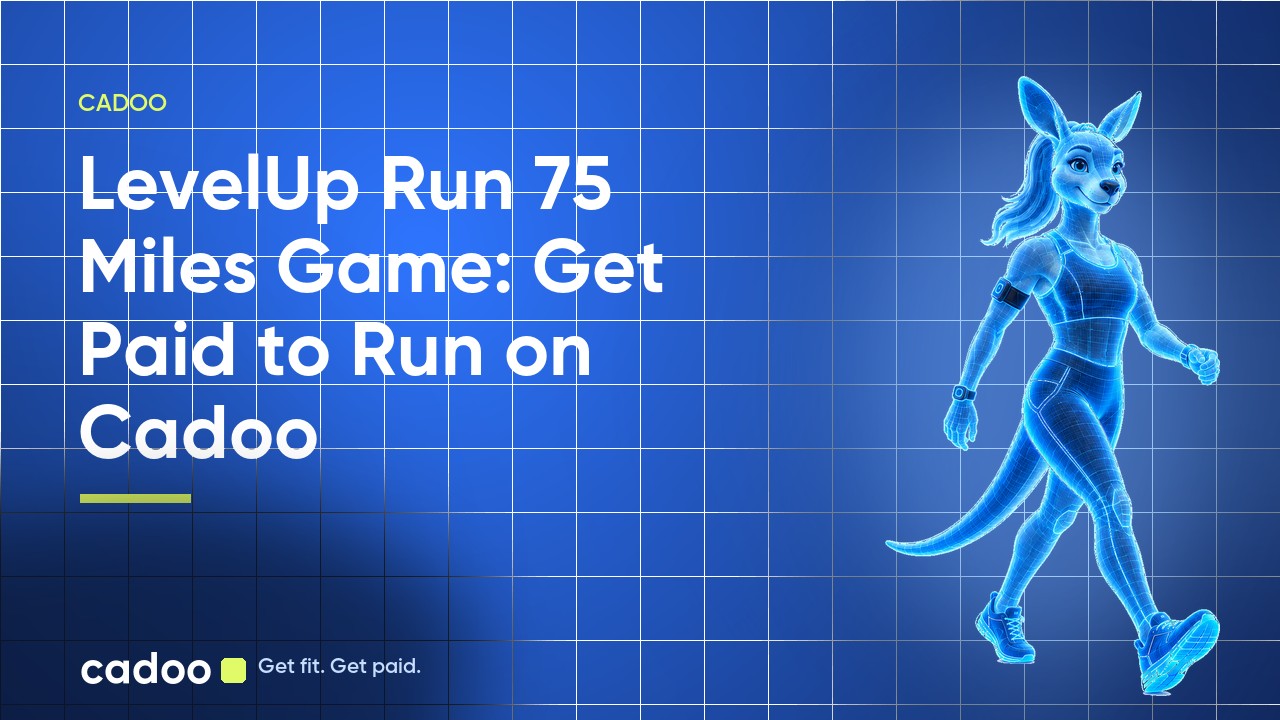 Cadoo — LevelUp Run 75 Miles Game: Get Paid to Run on Cadoo