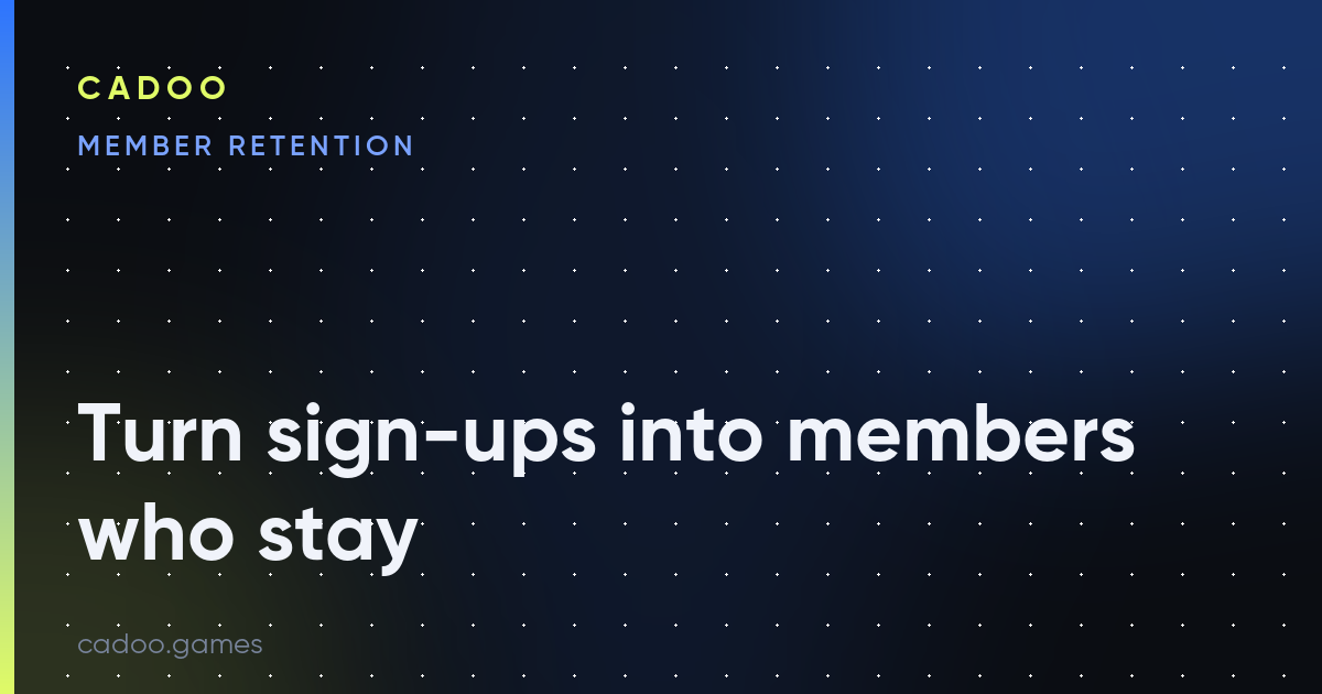 Cadoo for fitness brands — member retention games — Cadoo